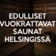 Edulliset vuokrattavat saunat Helsingissä